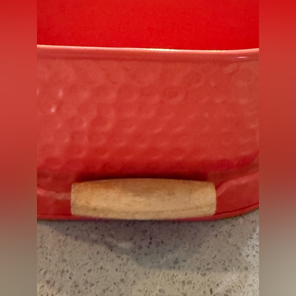 Hammered Metal Coral Kitchen Utensil Holder - Picture 2 of 11